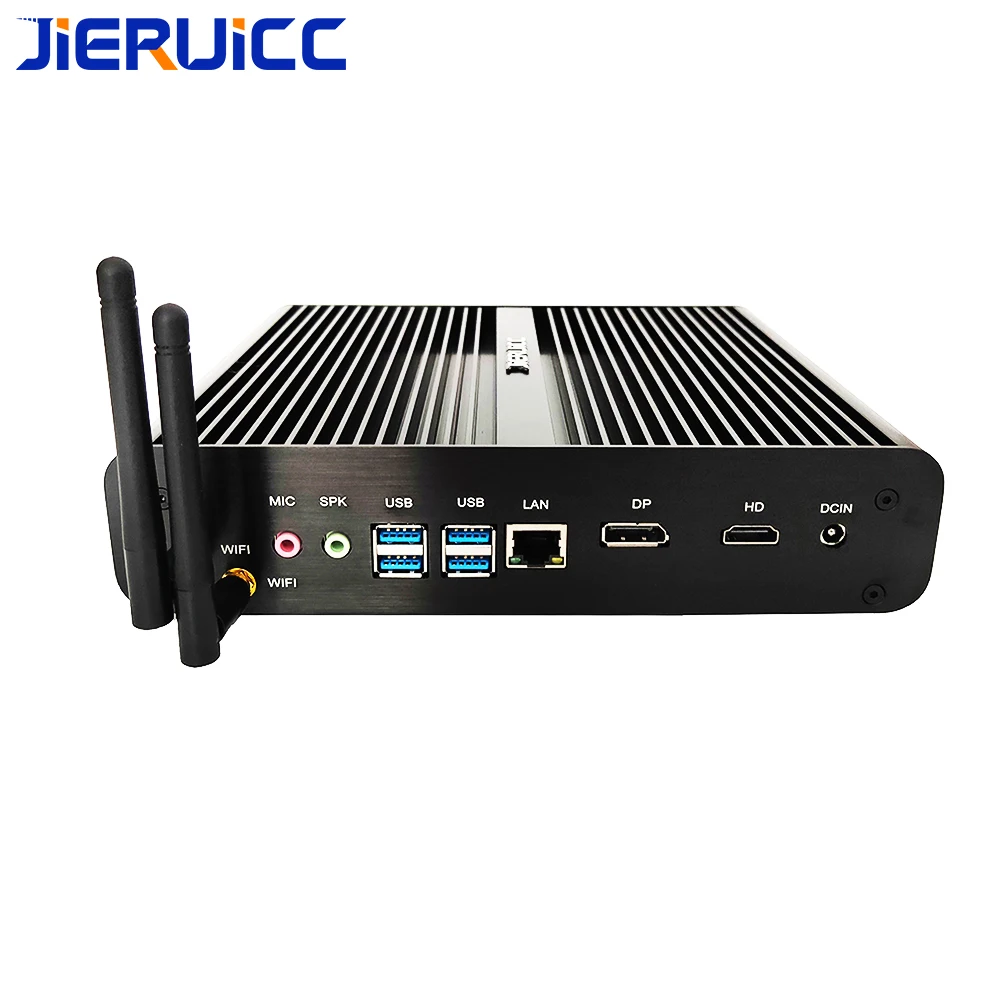 Мини компьютер без вентилятора Intel Core i7 7500U 8550U с четырехъядерным процессором 4 0