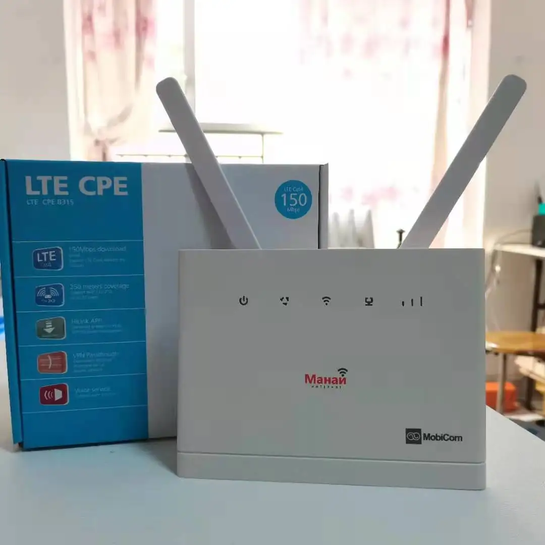  HUAWEI B315S-22 LTE CPE 150 /   Wi-Fi     Sim    Wi-Fi  + 2 . Antenns