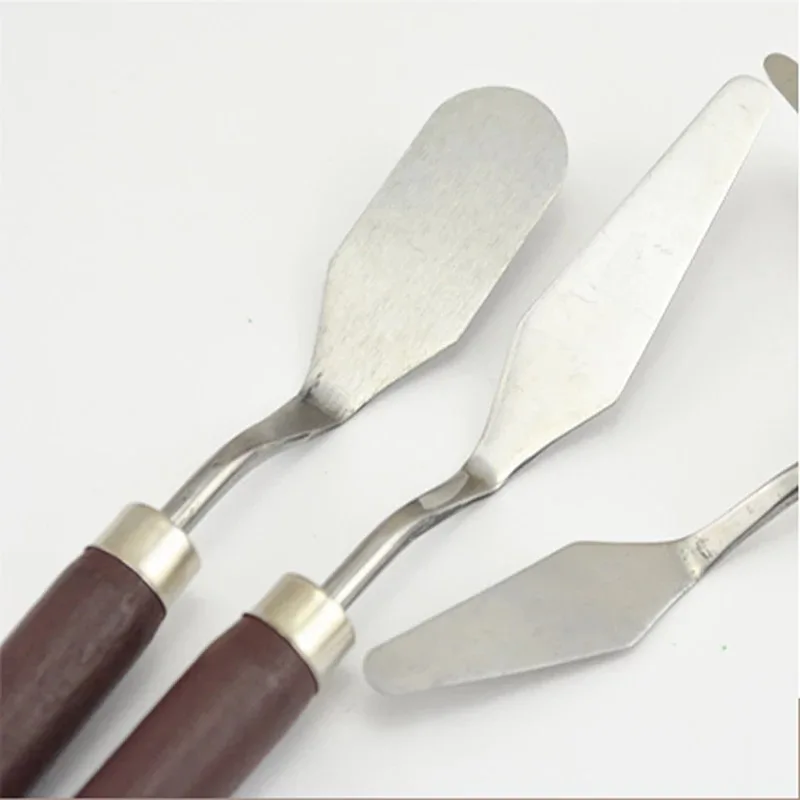 Нож-палитра лопатка с плоским лезвием для раскраски маслом скребок гуаши шпатель