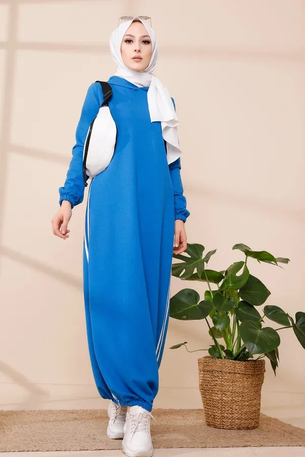 

Women Dress Hijab Abaya Sport Wear Muslim Fashion New Arrival Season أزياء مسلمة فستان Turkey Morocco Hot Sale Long Sleeve