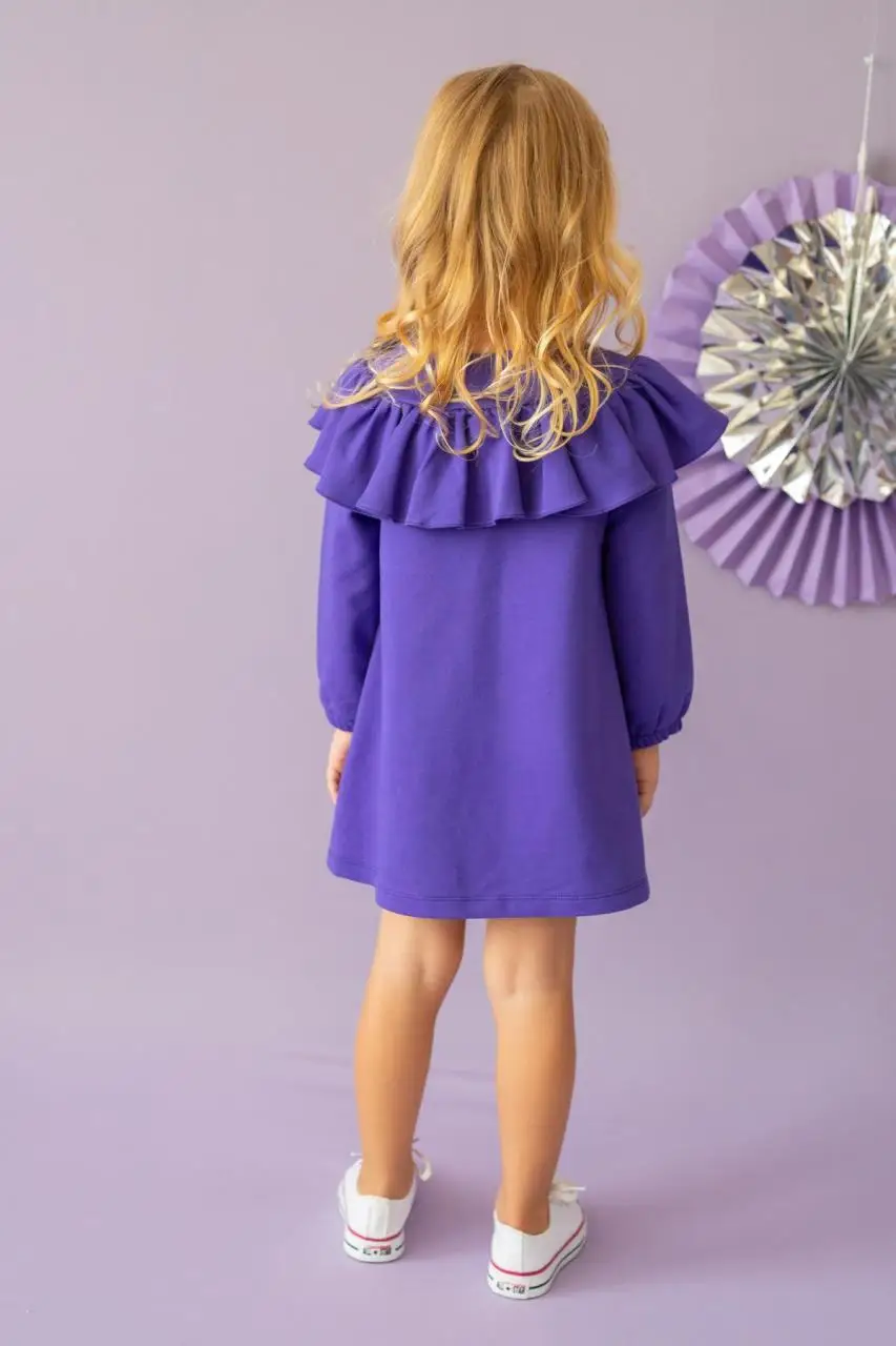 

PixyLove Straight Purple Dress for Girls Mini Miss