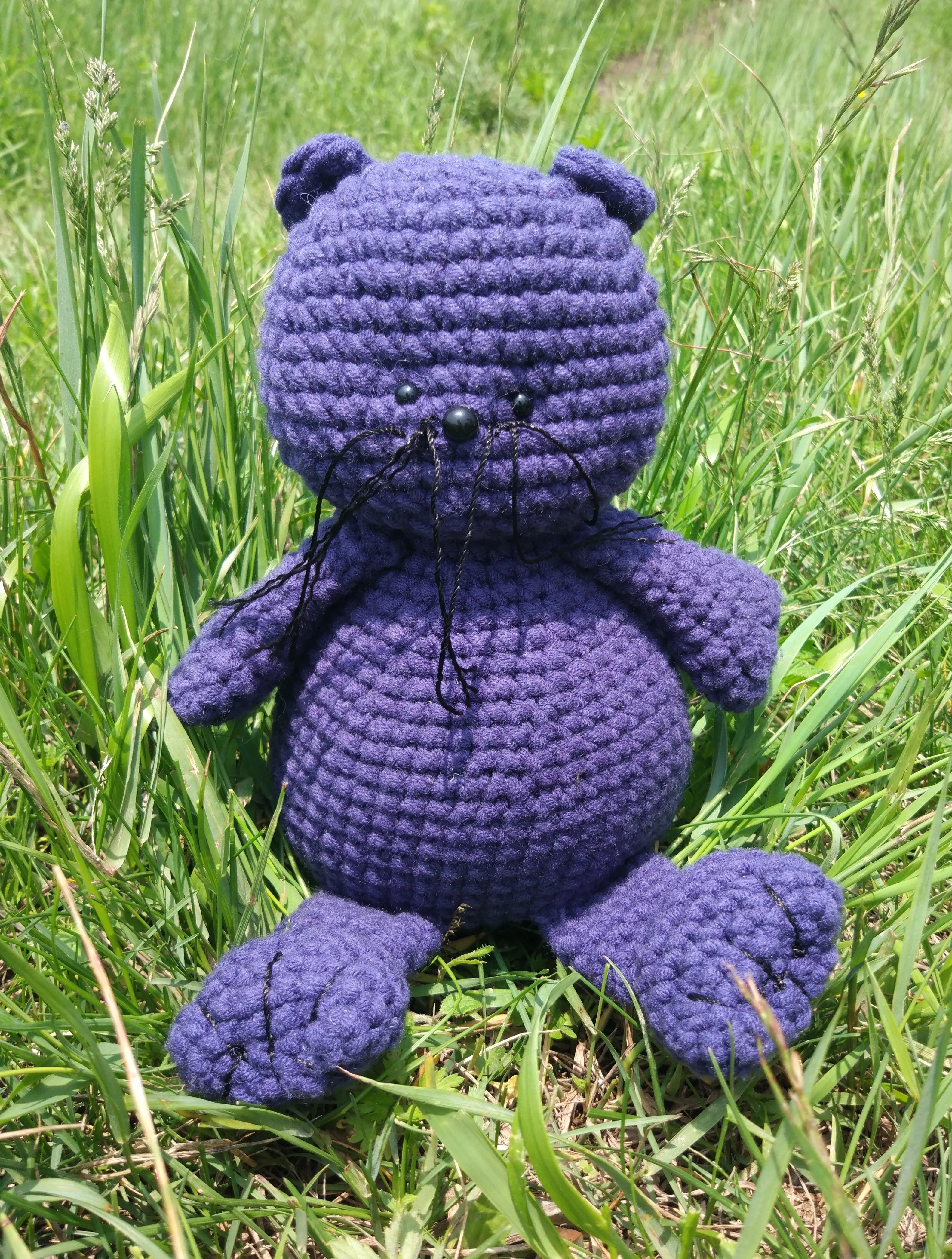 Игрушка кот амигуруми японский стиль ручной работы