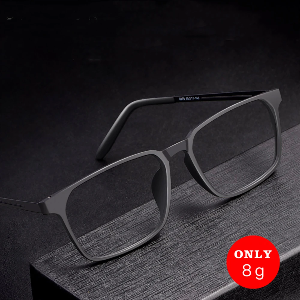 

Оправа для очков BARCUR TR90 для мужчин и женщин, ультралегкие квадратные оптические аксессуары для коррекции зрения при близорукости, из титано...