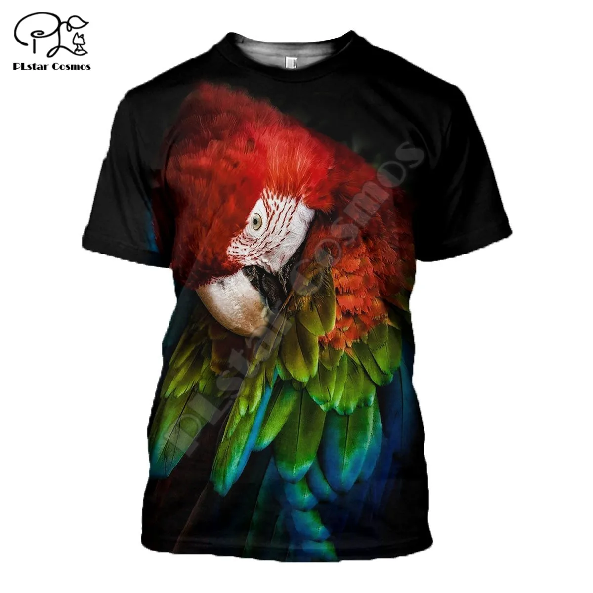

PLstar Cosmos Colorful Beautiful Parrot 3D Printed T-shirt Harajuku Streetwear Men For Women Short Sleeve Drop Shipping P45