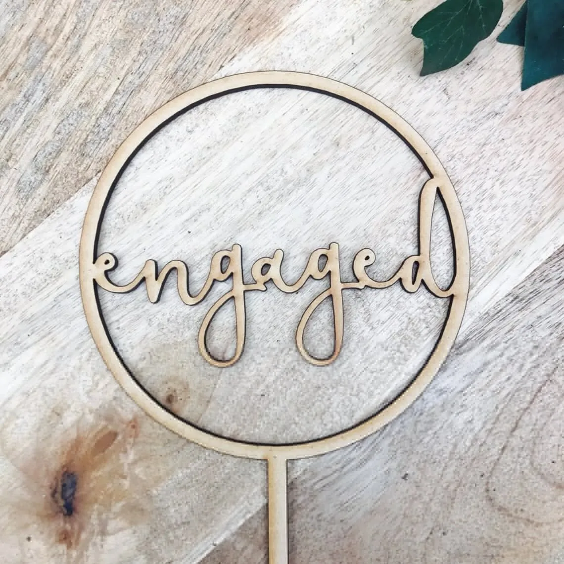 

Timber Engaged Cake Topper Engagement Cake Topper Circle Cake Cake Topper Cake Decoration Cake Decorating Engaged Topper