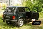 Накладки на внутренние пороги передних дверей Lada (ВАЗ) Нива 2121, 21213, 21214, Urban. Защитный молдинг внешний материал ABS
