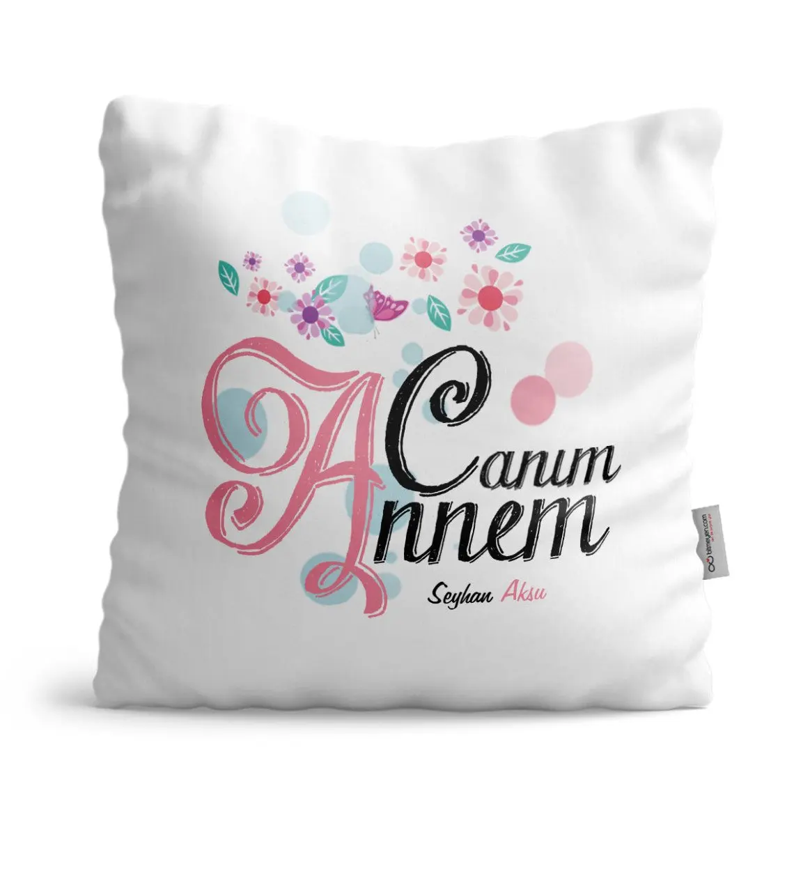 

Персонализированная сатиновая Подушка Dear Mom-18