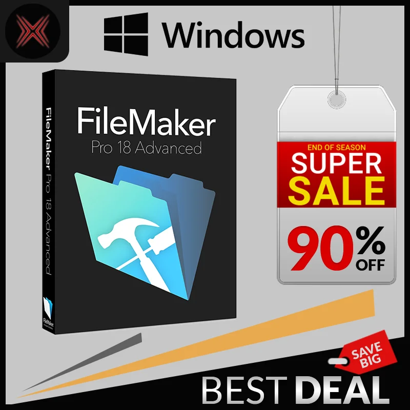 

FileMaker Pro 18 2021 | Full Vron | For Wndow | Lftm Ky Lcnc | 32/64 Bt