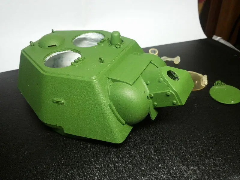 T-34-76 turret 1943 russian soviet soldier scale 1:16 Resin kit 120 mm