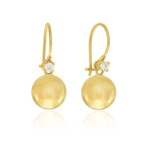 

GOLD PERA Silver Earrings