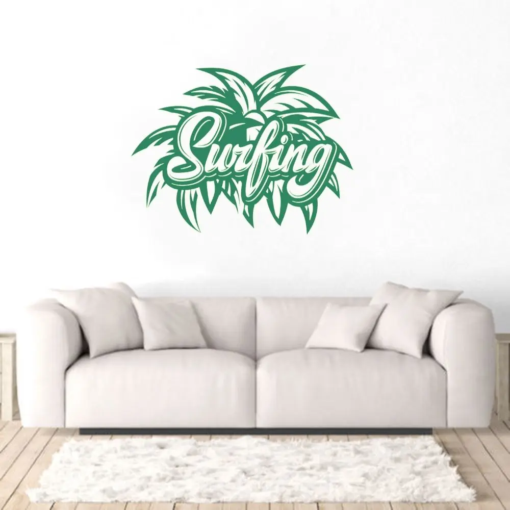 

Summer Surfing Wall Sticker Decal Design Surf Boarding Sports Room Decoration A002577