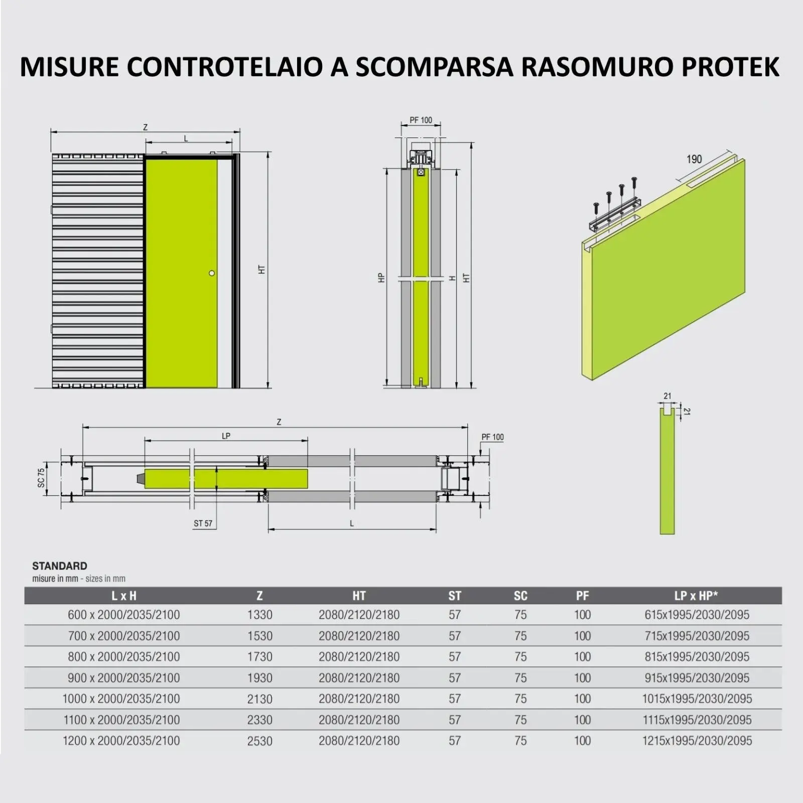 Заподлицо к стенам внутренние двери/панели сделанные в Италии много применений и