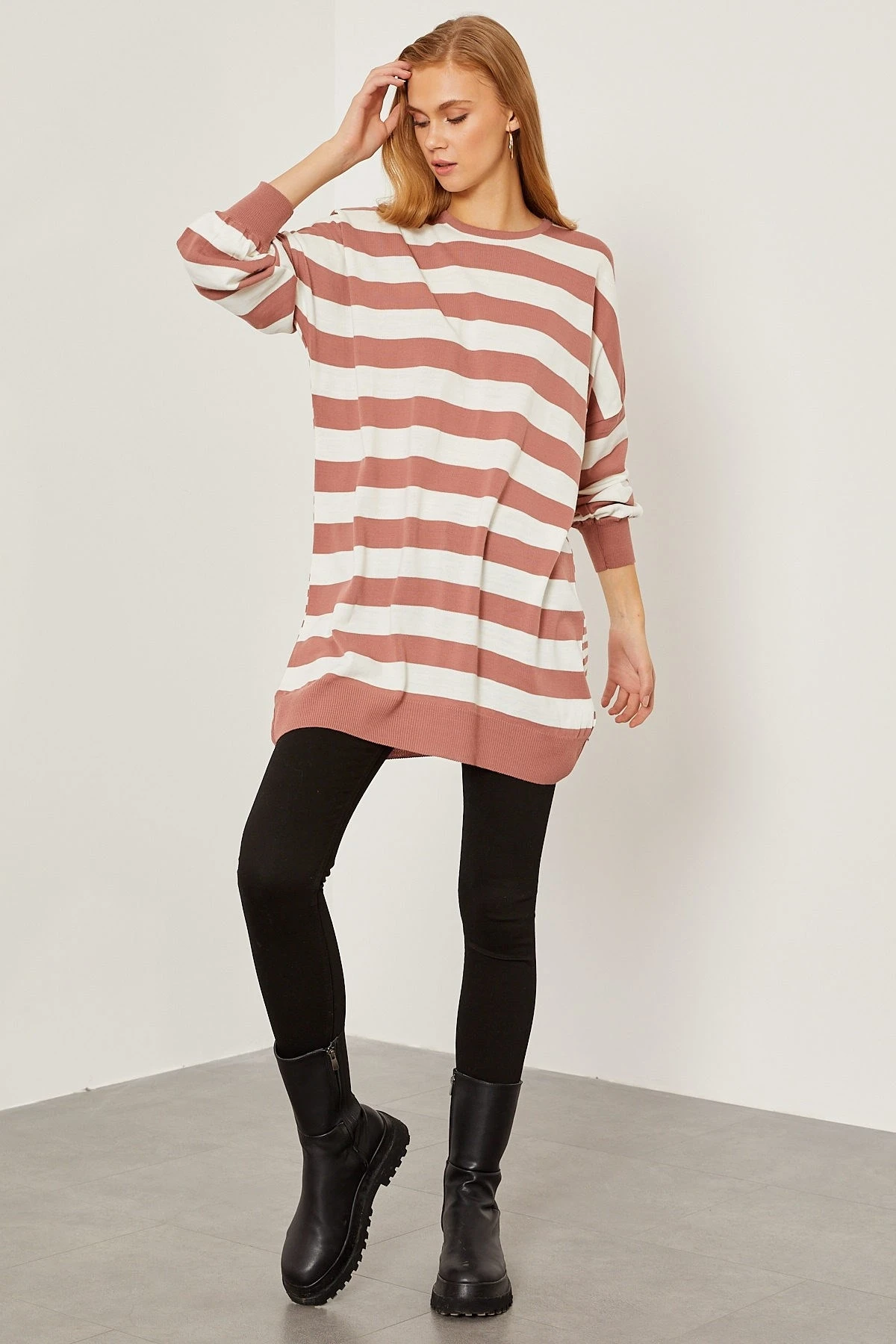 

Women's Clothing Aurobin Beli Büzgülü Handle Tassels Tunik 78152