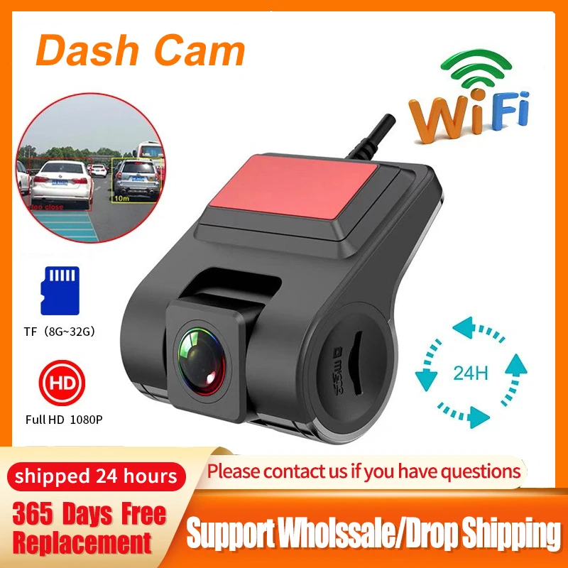Новый Автомобильный видеорегистратор ADAS Wi-Fi для Android USB с углом обзора 170 ° и