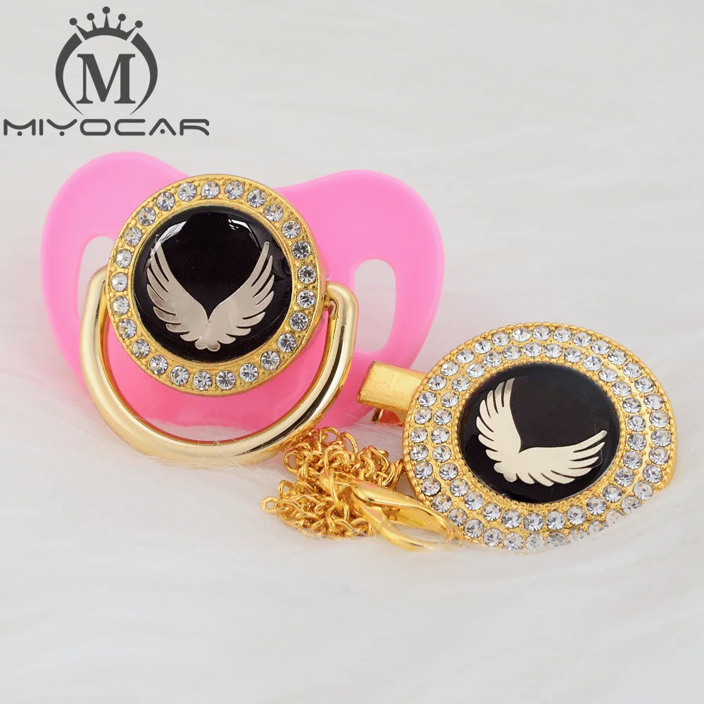 MIYOCAR 7 видов цветов золотая милая с крыльями красивая блестящая пустышка зажимом