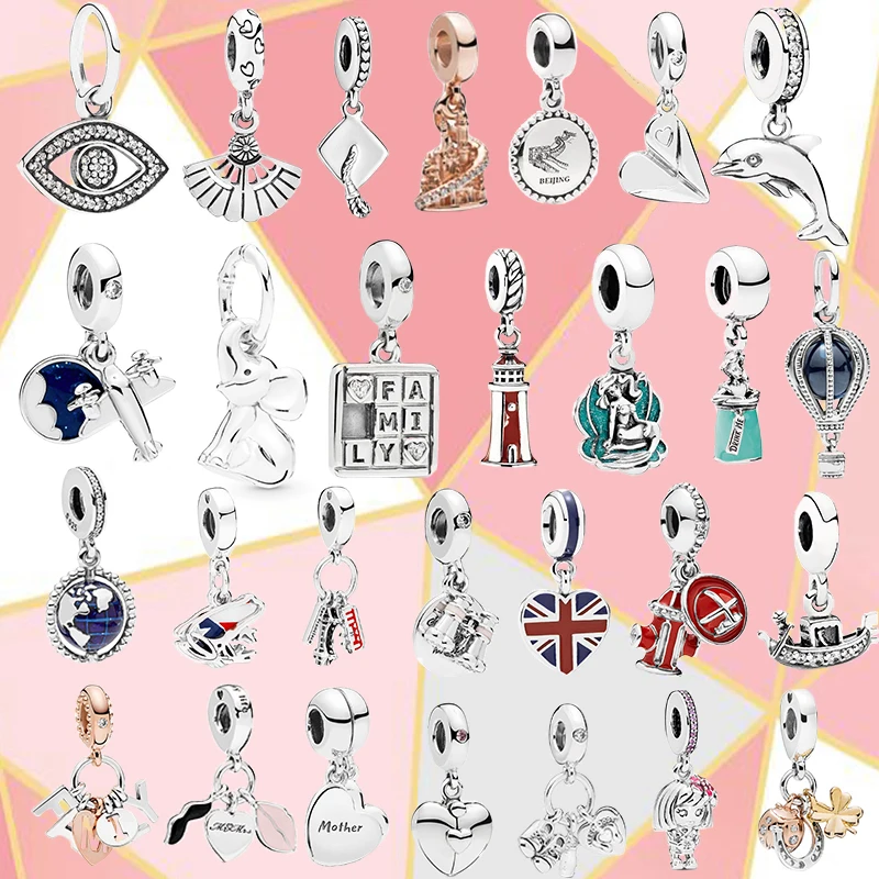 Новинка 2021 г. кулон в виде подковы и божьей коровки из стерлингового серебра S925 с