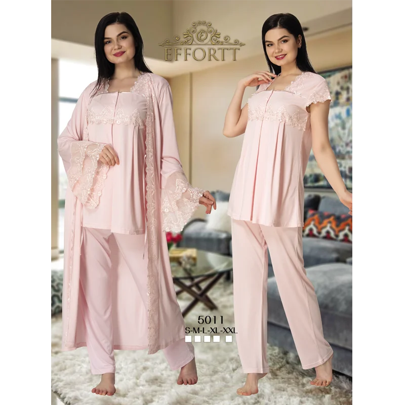 Women's Pajamas Set And Dressing Gown Turkish Cotton Production Pregnant Hospital Birth Comfortable Home Wear Soft Fabric enlarge