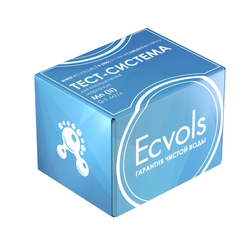 Тест система Ecvols Fe определение содержания железа в воде 50 тестов|Измеритель