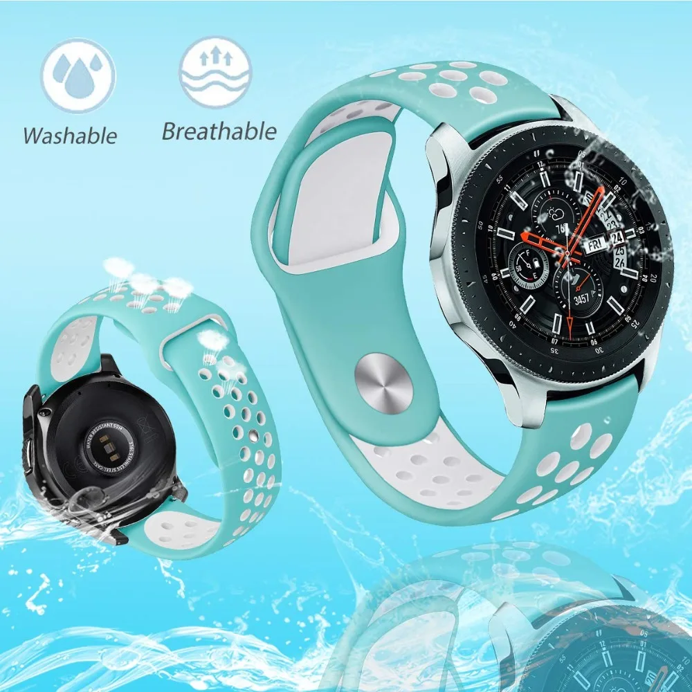 Galaxy watch 46 мм для samsung gear S3 Frontier active 2 Galaxy watch 42 мм amazfit bip grt huawei watch GT ремешок 22 мм ремешок для часов