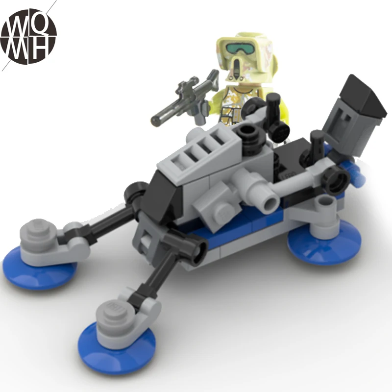 

MOC AT-RT исследовайте разведчика самолета механического транспортера войн Республика строительные блоки кирпичи Звездные модели игрушки дет...
