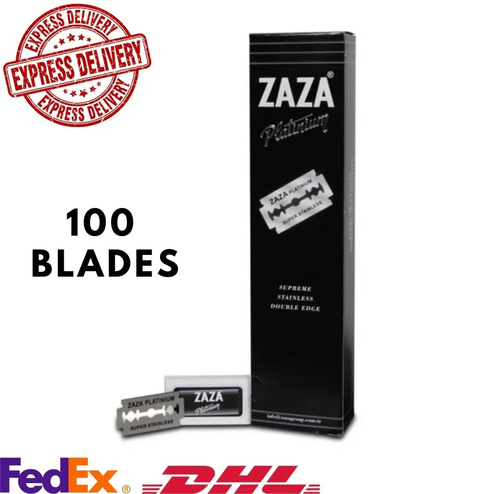 

Zaza Platinium Double Sided Leaf Razor 1 Box 100 Pcs Fast Delivery High Quality