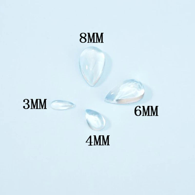 100 500 шт. моделирование Dewdrop в виде капли воды камни для DIY Бумага ремесло