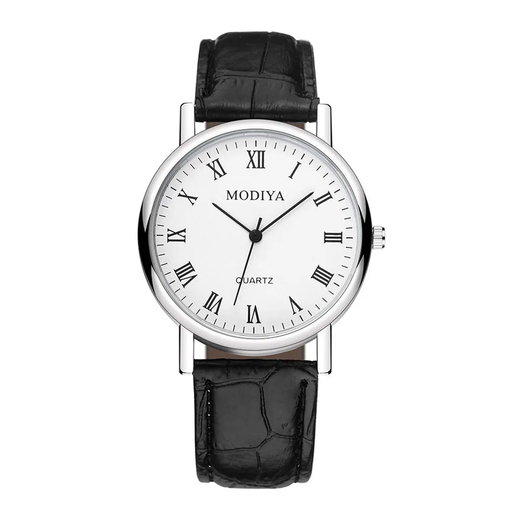 

Fashion Men's Quartz Movement Watch Simple Retro Watch Business Watch PU Strap Waterproof Design Wear-resistant