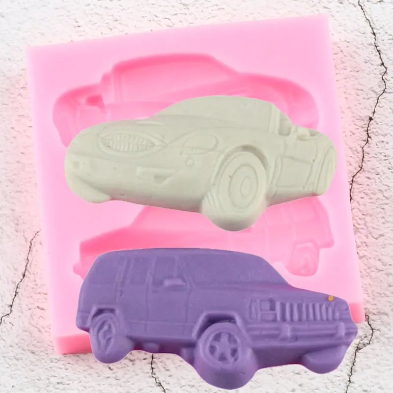 

3D автомобили, искусственная глина, смола, форма для кексов, топперов, помадки, формы для детского дня рождения, инструменты для украшения тор...