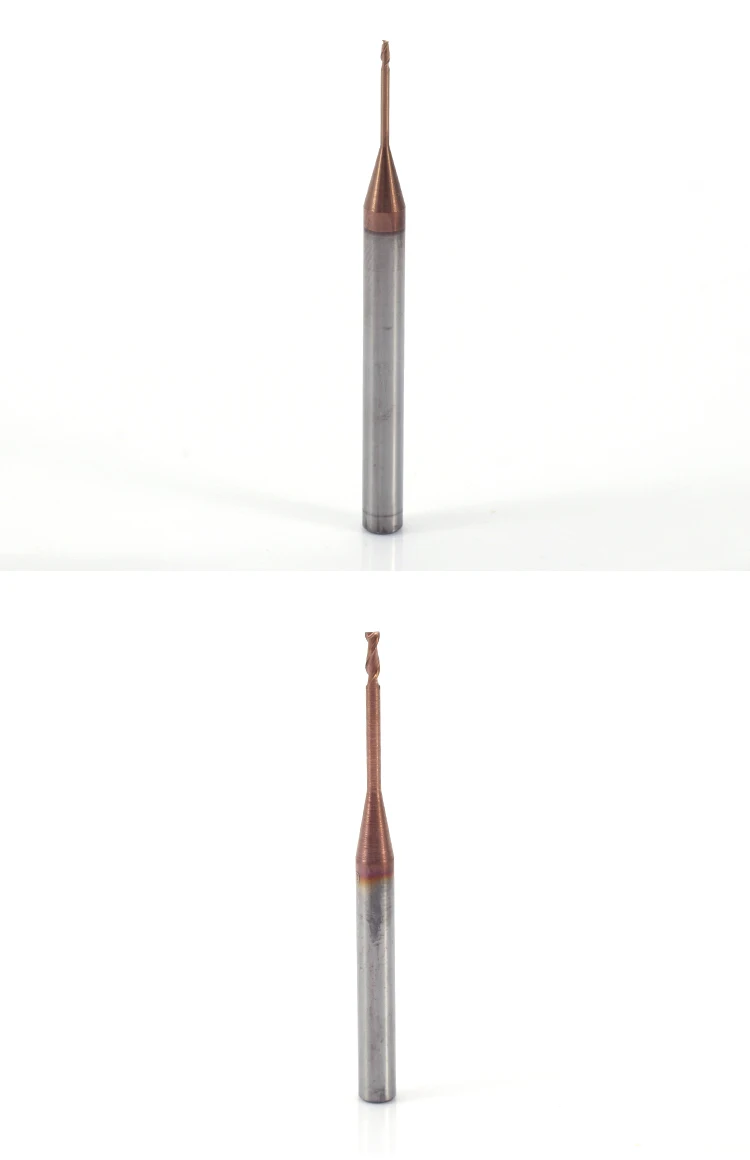 Микро карбидная Концевая фреза 2xD резак для обработки ребер ЧПУ глубокая длинная