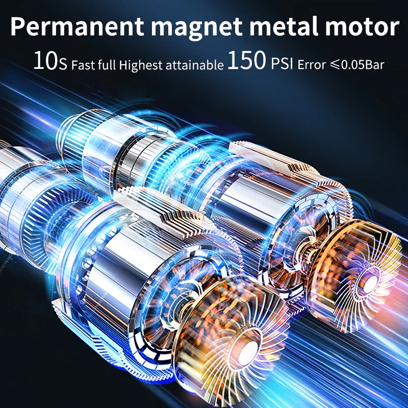 Автомобильный Электрический воздушный насос 4000 мАч портативный беспроводной