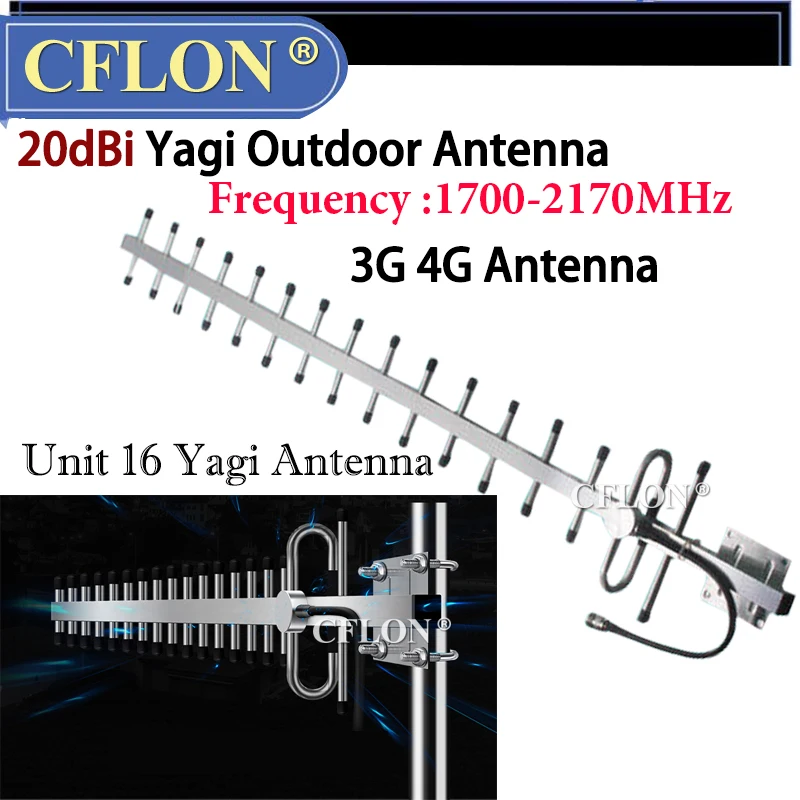 10 дБи/13 дБи/20 дБи 2g 3g 4g GSM антенна Yagi 2G 3G 4G наружная LTE внешняя для усилителя сигнала