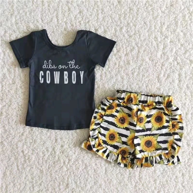 

bulk wholesale kids clothing set cute baby girl summer clothes fashion children girl boutique clothing set short sleeve shorts