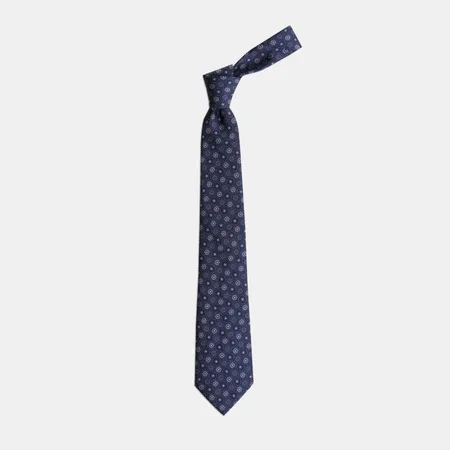

Floral Print Navy Blue Tie 67826496