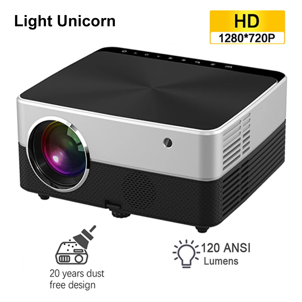 

Светильник мини-проектор UNICORN M51, HD 1280*720P, HDMI, 120 ANSI Промокод:ITSFRIDAY700(₽7000-₽700)