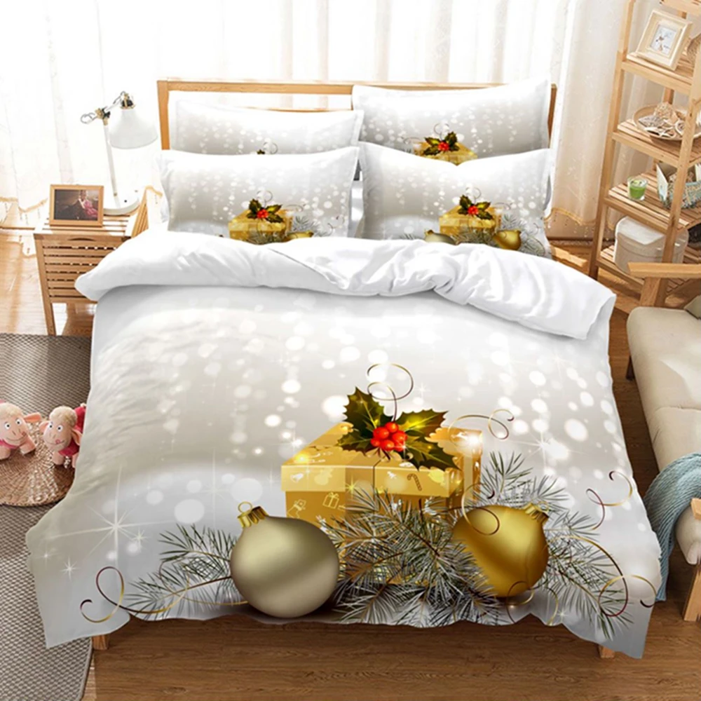 

Christmas Double Duvet Cover Bedding Winter Double Duvet Turkish luxury Nordic Covers 90 Youth Bed Bedding Set 200x200cm Plaids