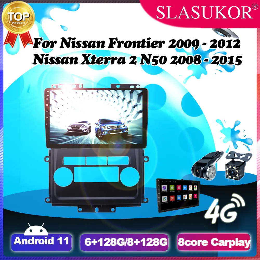 

9 Inch Android 11 Car Radio Auto For Nissan Frontier for Nissan Xterra 2008 - 2015 Fan GPS Navigation Multimedia Player No 2din