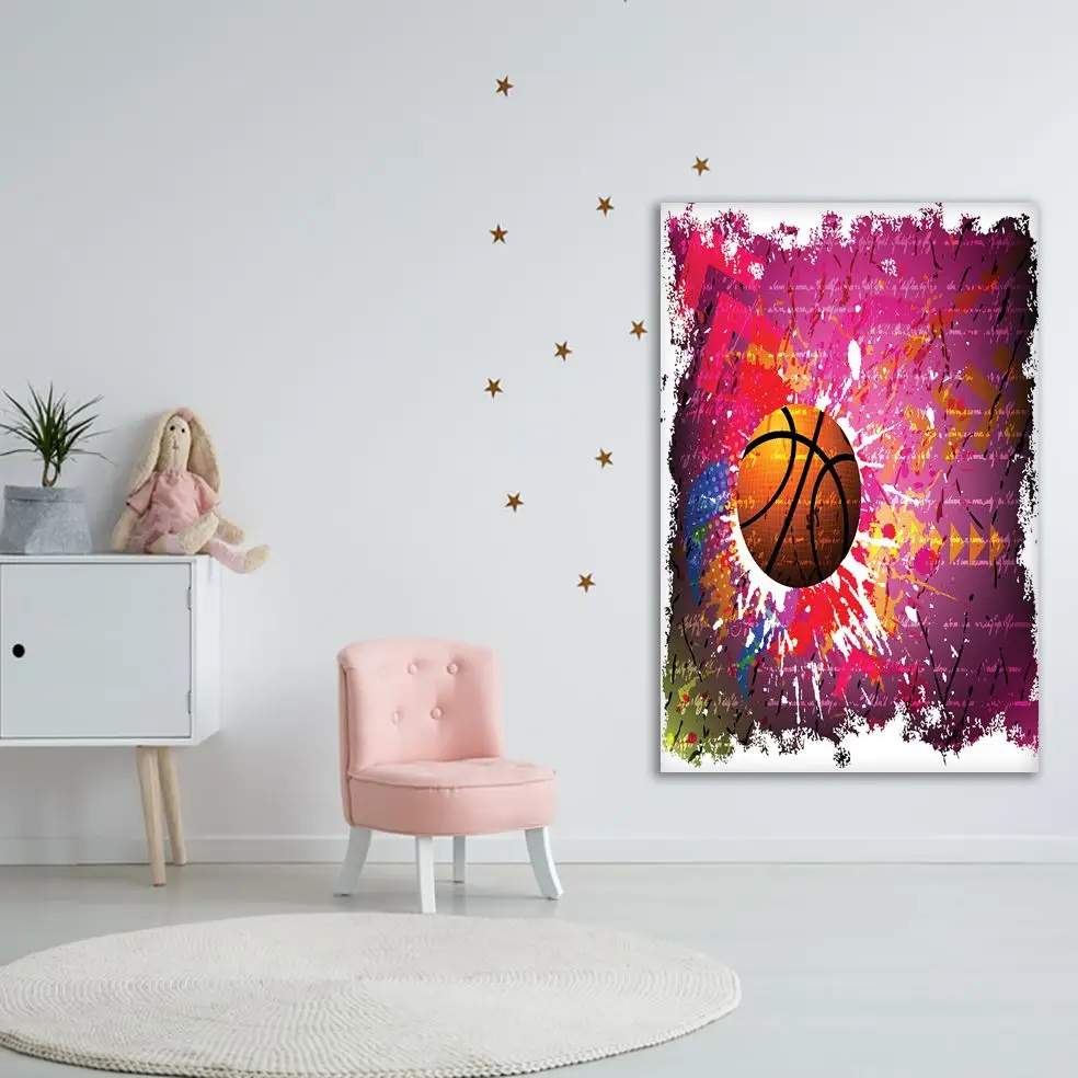 Гобеленовый вектор фон для баскетбола спортивный плакат художественная