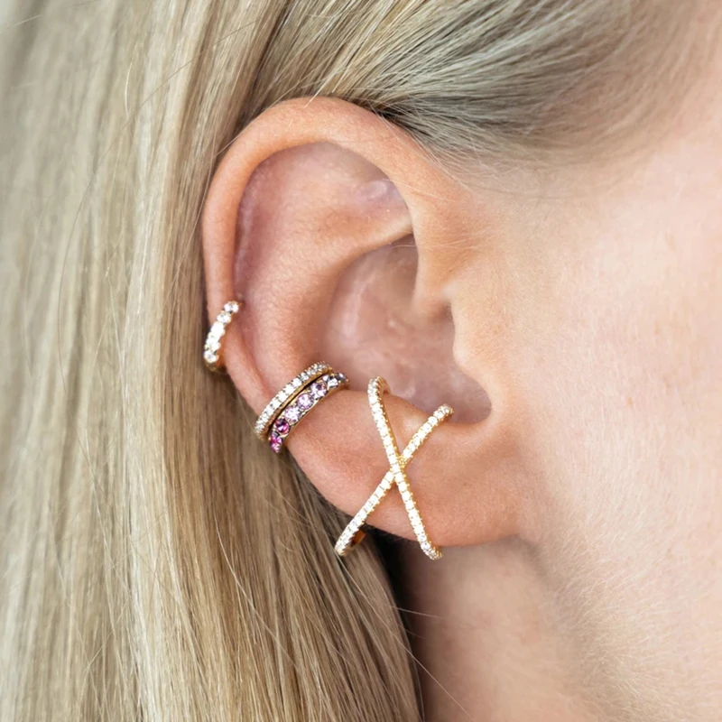 Минималистичные серьги гвоздики из стерлингового серебра 100% пробы с цирконом