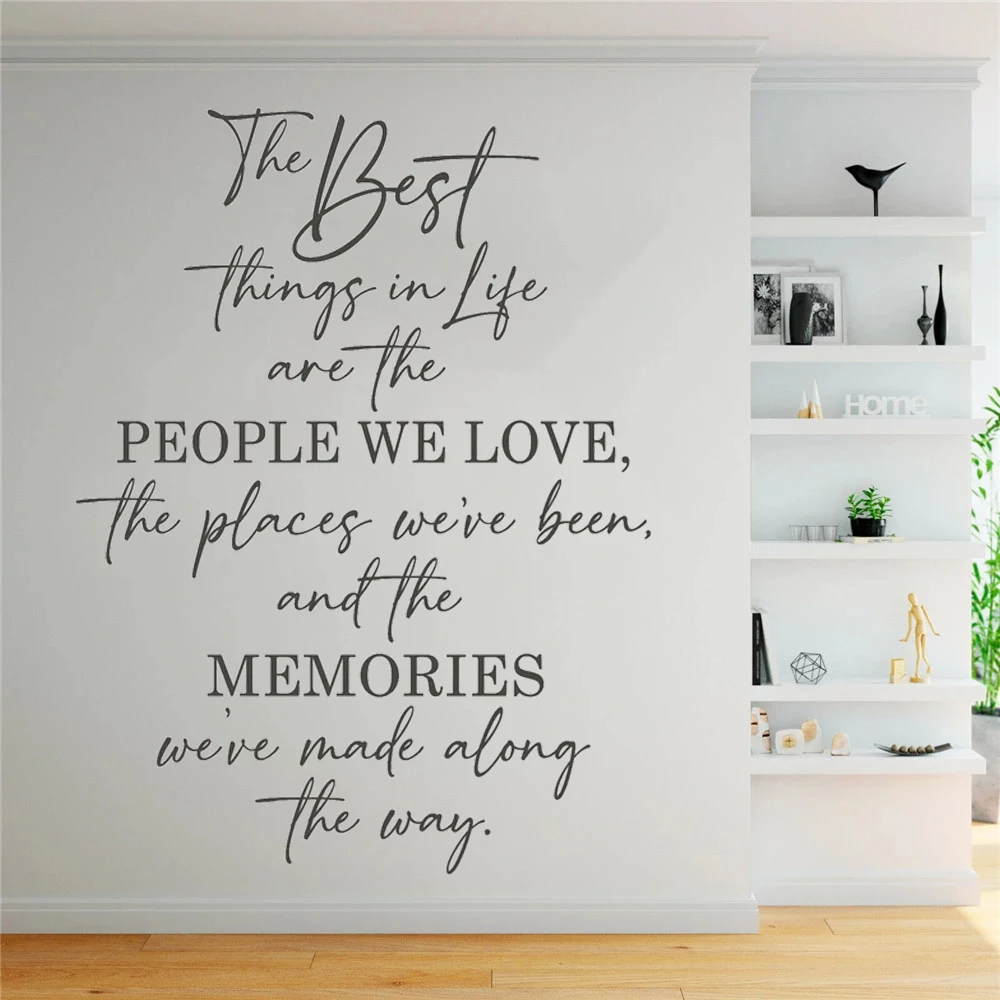 

Wall Stickers The Best Things In Life Are The People We Love Quotes Murals Vinyl Decals For Kids Bedroom Decor Poster HJ0837