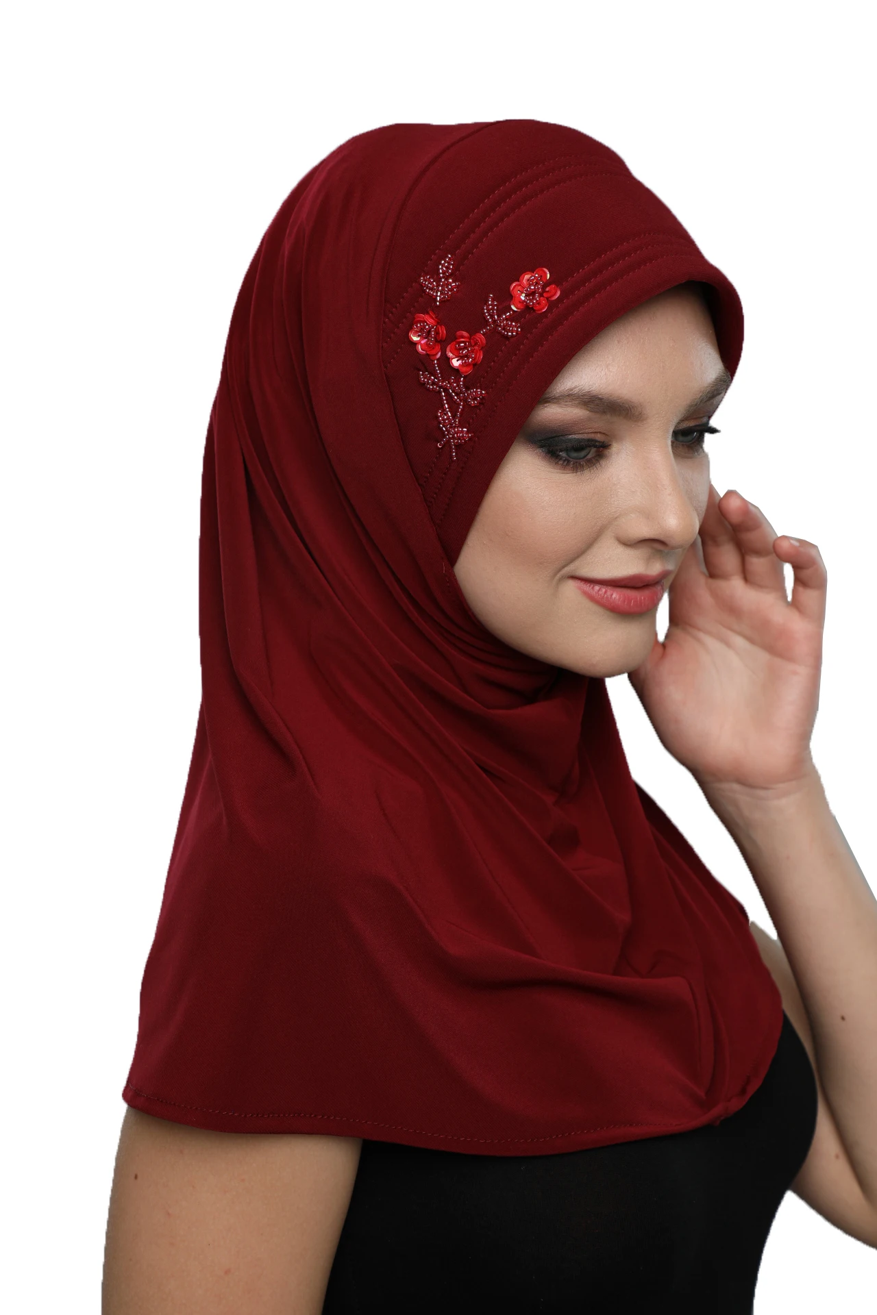 Новинка 2022 стильный и удобный тюрбан с бисером шарф-шапка Кепка для рака