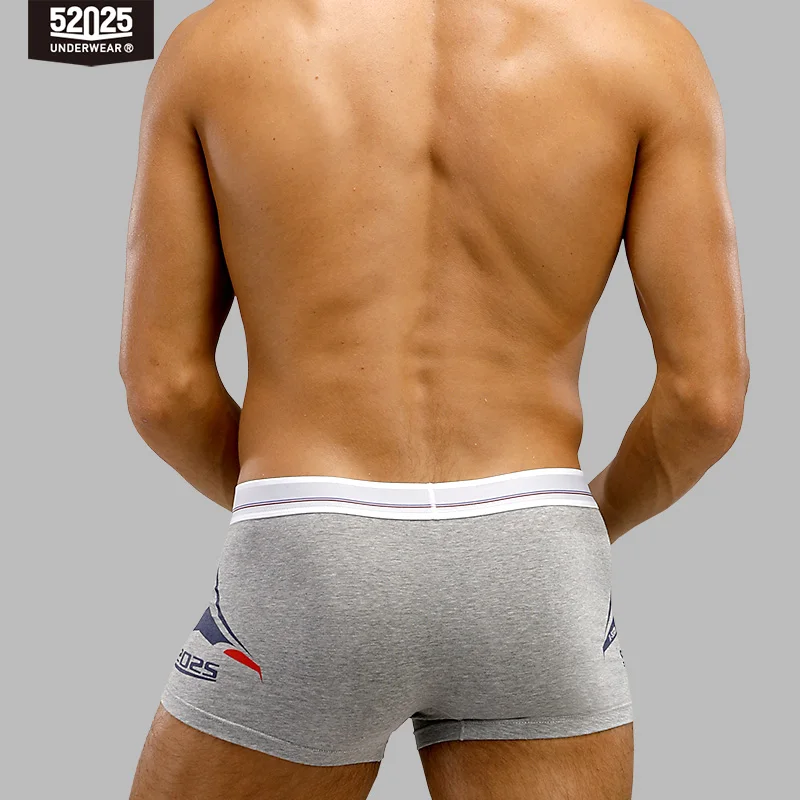 

52025 Men Underwear Boxers 2-Pack Cotton Modal Original Print Breathable Fashion Trunks Men Underwear Sexy Boxer Men Boxer Homme