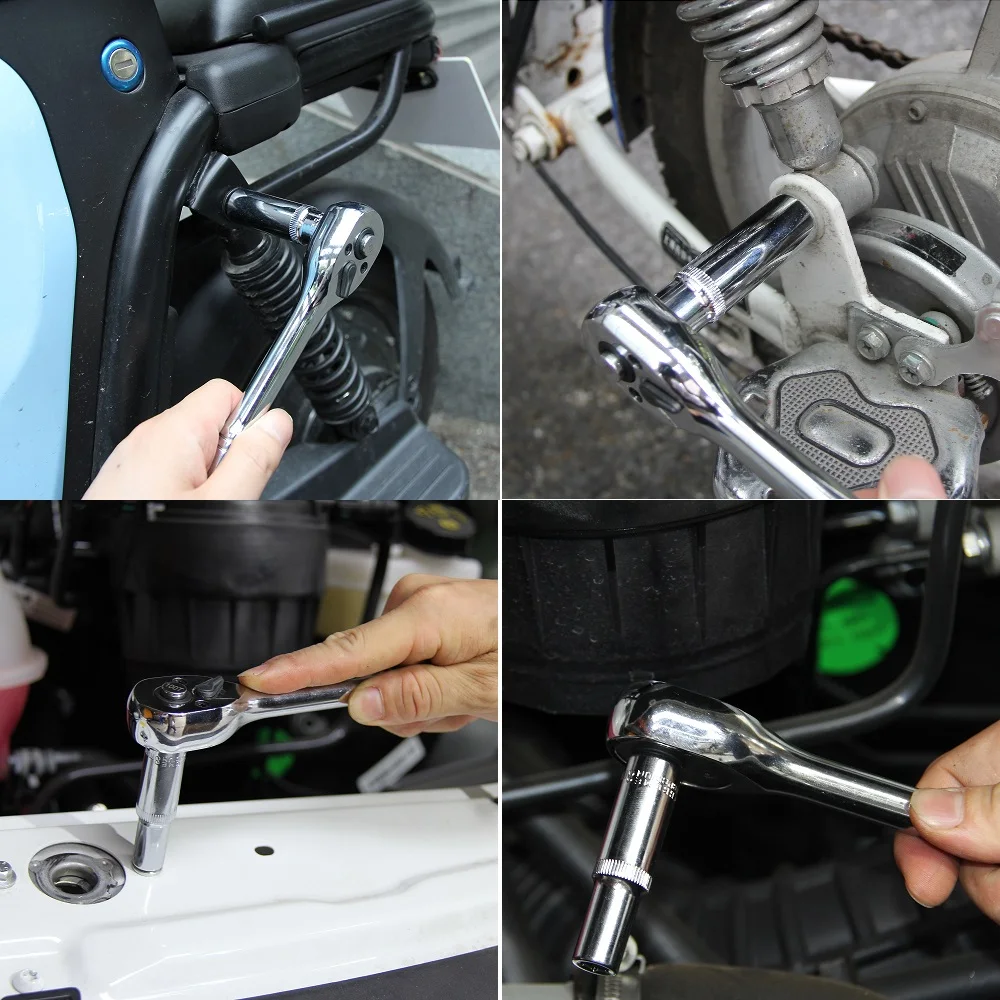 13 шт. 3/8 дюйма Набор гнезд для глубокого метрического привода 6-19 мм 6-точечный