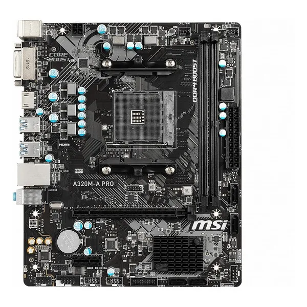 Материнская плата MSI A320M A Pro mATX DDR4 AM4|Материнские платы для ноутбуков| |