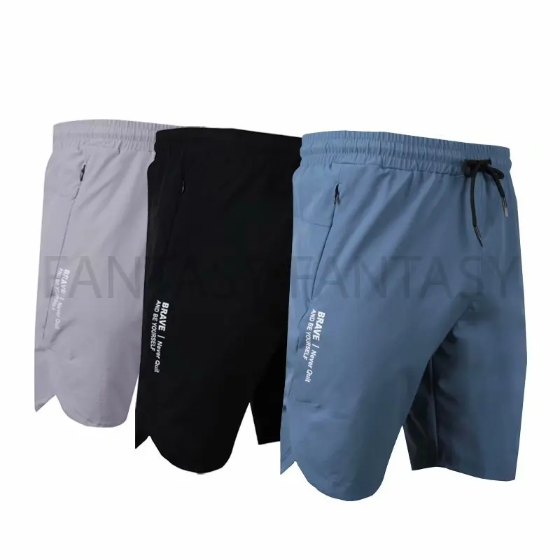 

2021 Running Shorts Men zipper Pocket Gym Fitness Gym Fitness Sports Training Joggers Summer Sports Pants