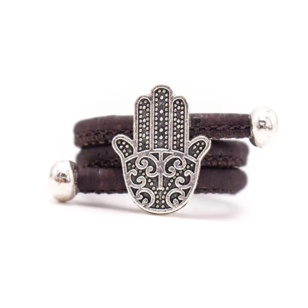 Натуральная пробка античная серебряная Фатима Женская винтажная оригинальная