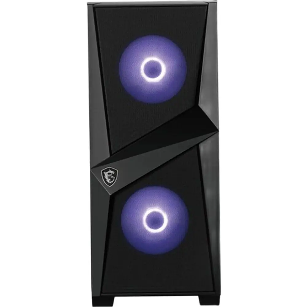 Чехол для игрового компьютера MSI Mag Forge 100 м закаленное стекло 2X Rgb Fan 1X 120 мм Atx PC