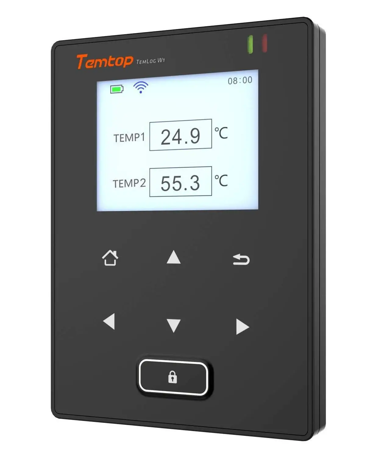 Temtop TEMLOG W1 WiFi интеллектуальные двойные датчики температуры регистратор данных
