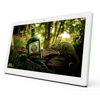 13.3 inch PoE Android tablet flush wall mount 1920*1080 with multi-colours LED indicators, 75*75mm VESA, customised bracket