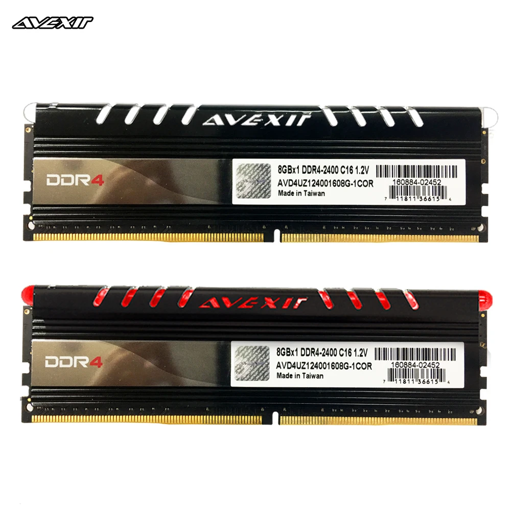 Avexir Core серия ddr4 ОЗУ 8 Гб 16 2400 МГц 2666 DIMM память для настольного компьютера с