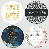 customized wedding stickers invitation seals personalized label save the date party favor gift box decoration bag